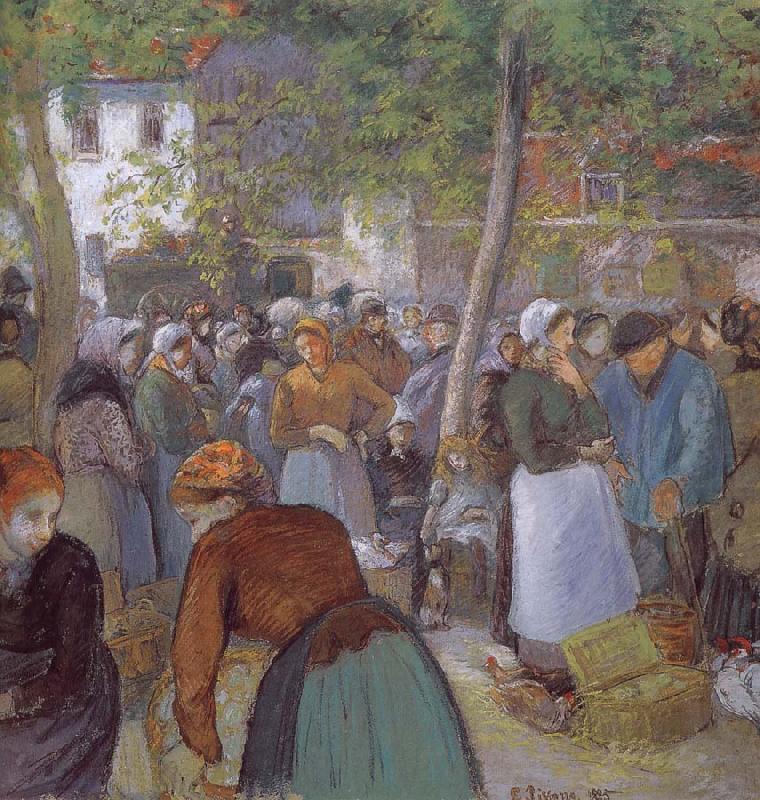 Camille Pissarro Market china oil painting image
